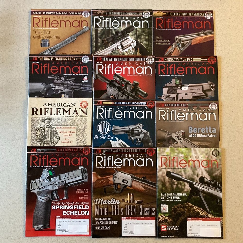 Rifleman Magazines 12 count 2023 EUC